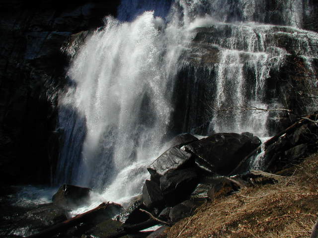 We walked past three 50 foot waterfalls in less than a 